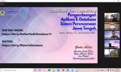 GENTA ALIDA (GERAKAN CINTA DATA YANG AKURAT, VALID DAN DAPAT DIPERTANGGUNGJAWABKAN) MELALUI APLIKASI EDATABASE SISTEM PERENCANAAN DI PROVINSI JAWA TENGAH
